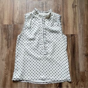 J.Crew Polka Dot Ruffle Blouse